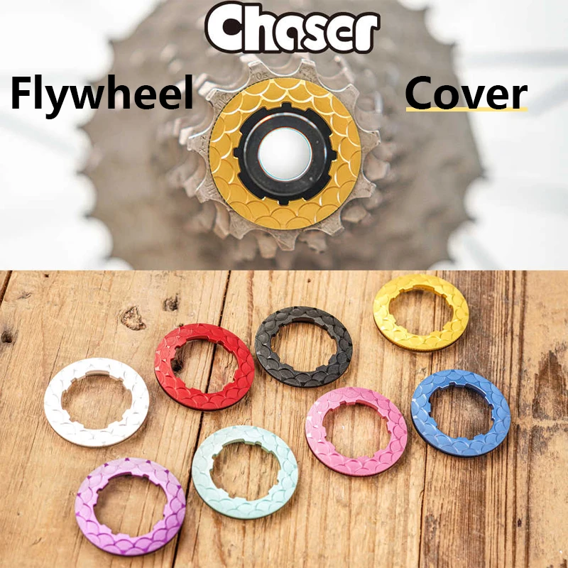 Chaser Ultralight Road Bike Flywheel Cover Locking Cover Only For Shimano Flywheel 2.9g Ultralight Multicolor Flywheel Cover