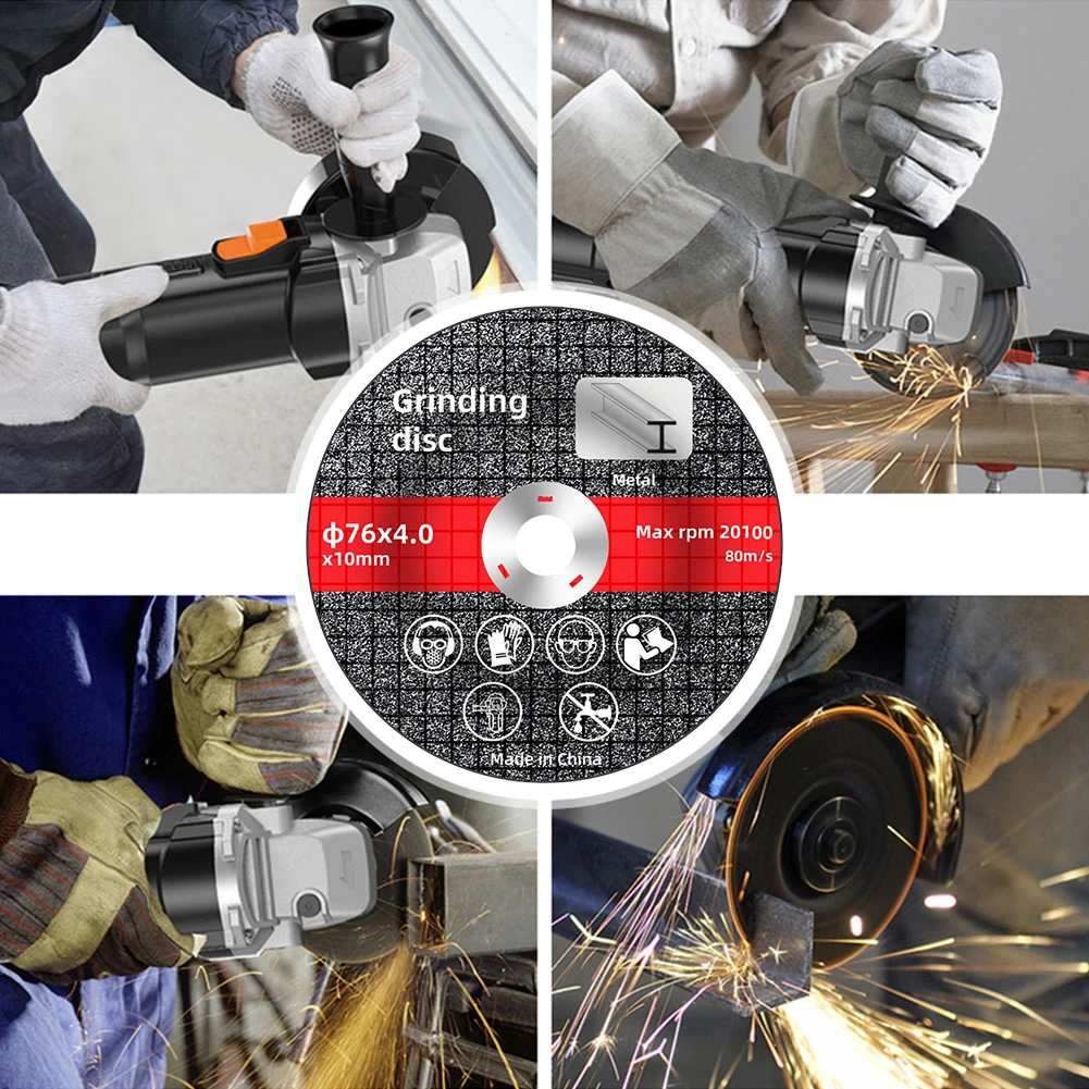 1/5 قطعة أقراص الطحن المقواة قطع طحن عجلة صلابة عالية 76 مللي متر مقاومة للاهتراء المحمولة زاوية طاحونة الملحقات #3