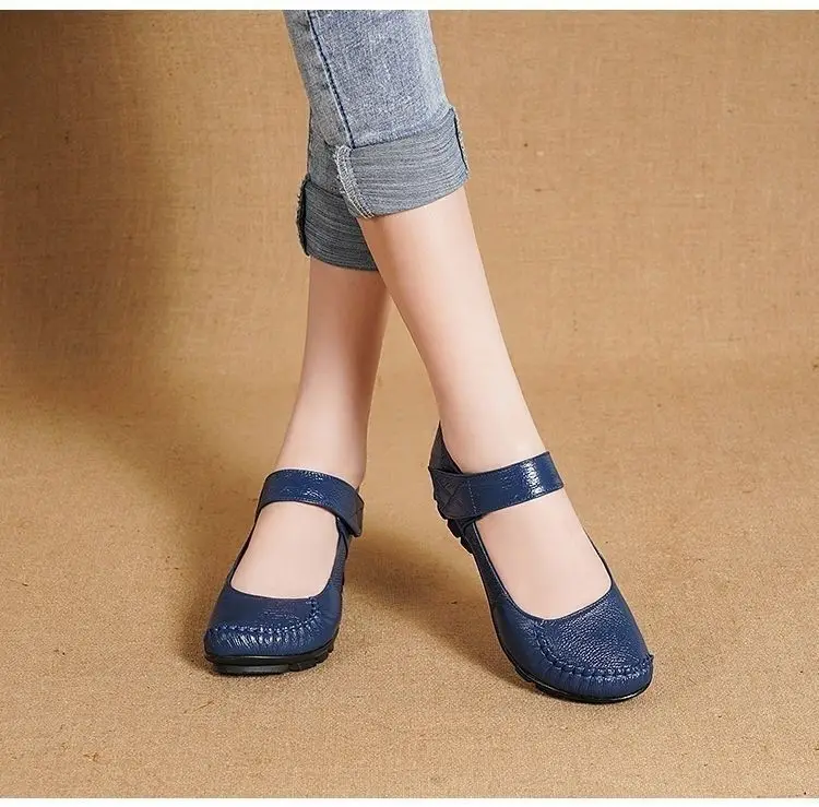 Neue Ankunft Herbst Frauen Schuhe Wohnungen Mary Jane Leder Mokassins Ballett Schuhe Casual Schwarz Loafers Damen Schuhe – Detail 21