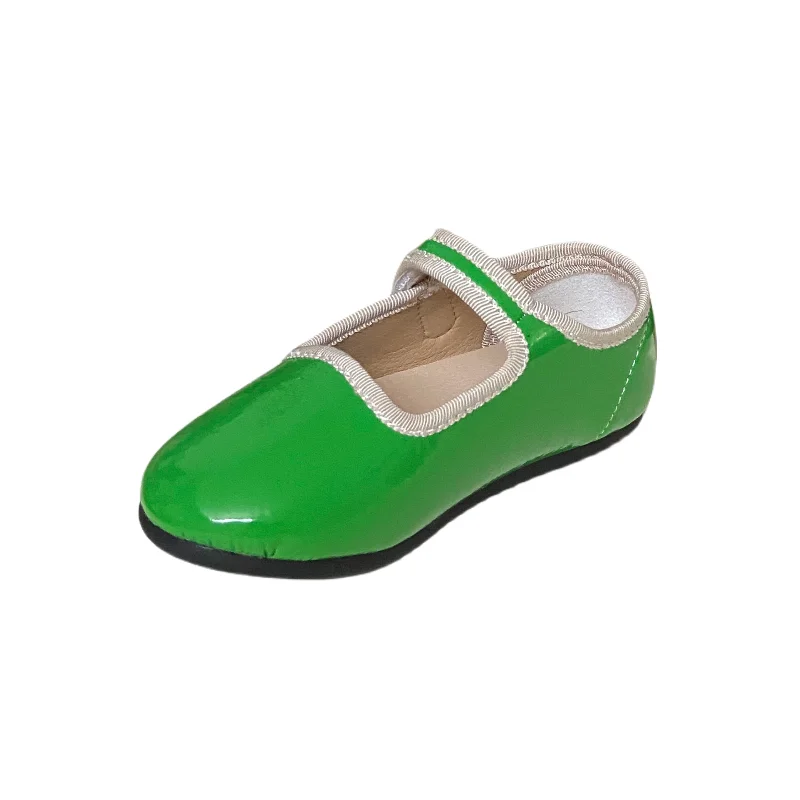 

Jinyu Four Seasons Children's Princess Shoes Fashion Outdoor Dancing Performance Shoes Personalized Green Women's Shoes