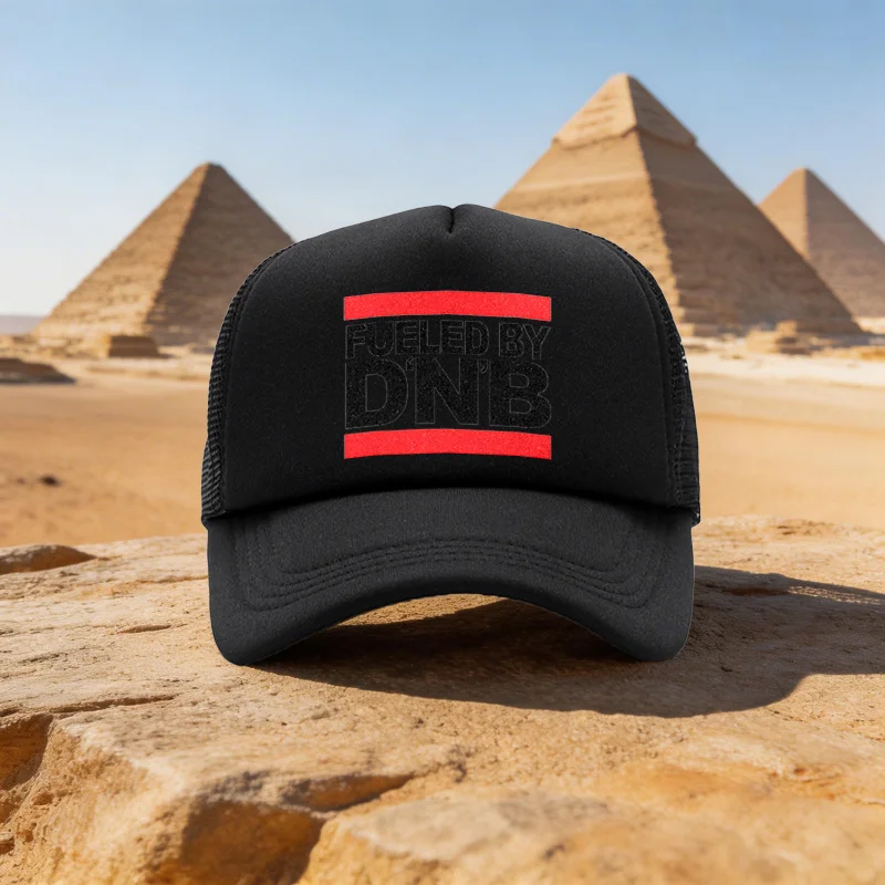 Unisex Adjustable Duckbill Baseball Cap with Fuel Electronic Music Lettering & Mesh - Lightweight Breathable Suitable for Sports