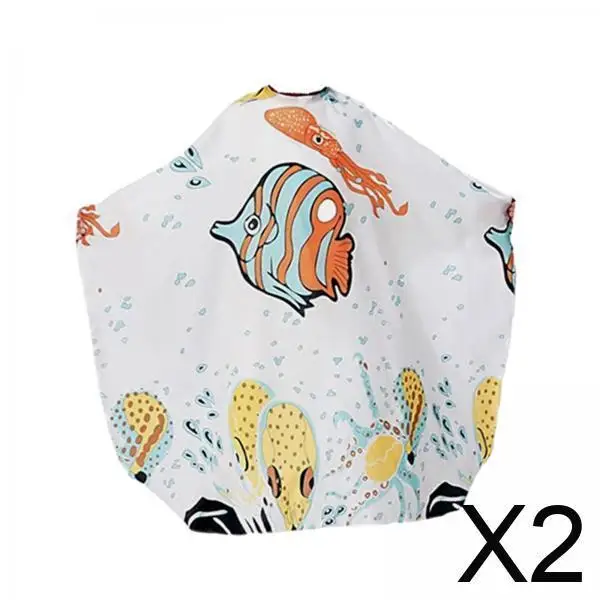 

2xKids Haircut Cape Hair Cutting Cape Hair Cut Apron Cape Professional for Home Barber