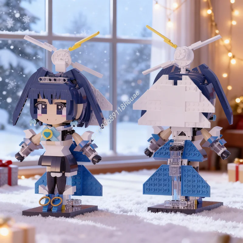 

780 шт. MOC Ouro Kronii Chibi идеи и модель CUUSOOed, строительные блоки, архитектура, сделай сам, рождественские подарки, образовательные кирпичи, игрушки для детей