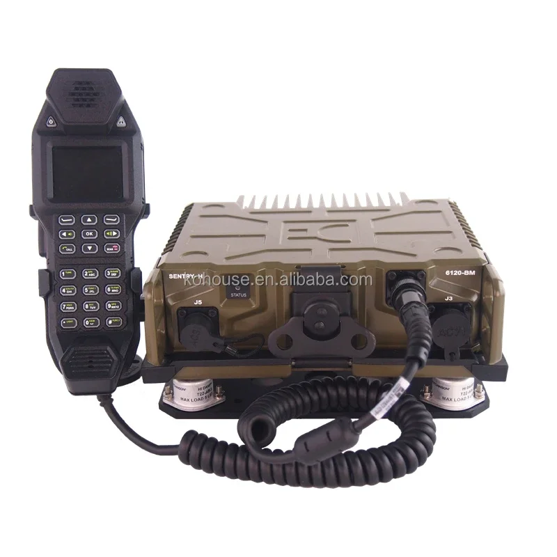 150 Watt Tactical Mobile Radio SDR Two-Way Radio Codan Sentry-H 6120-BM Walkie Talkies