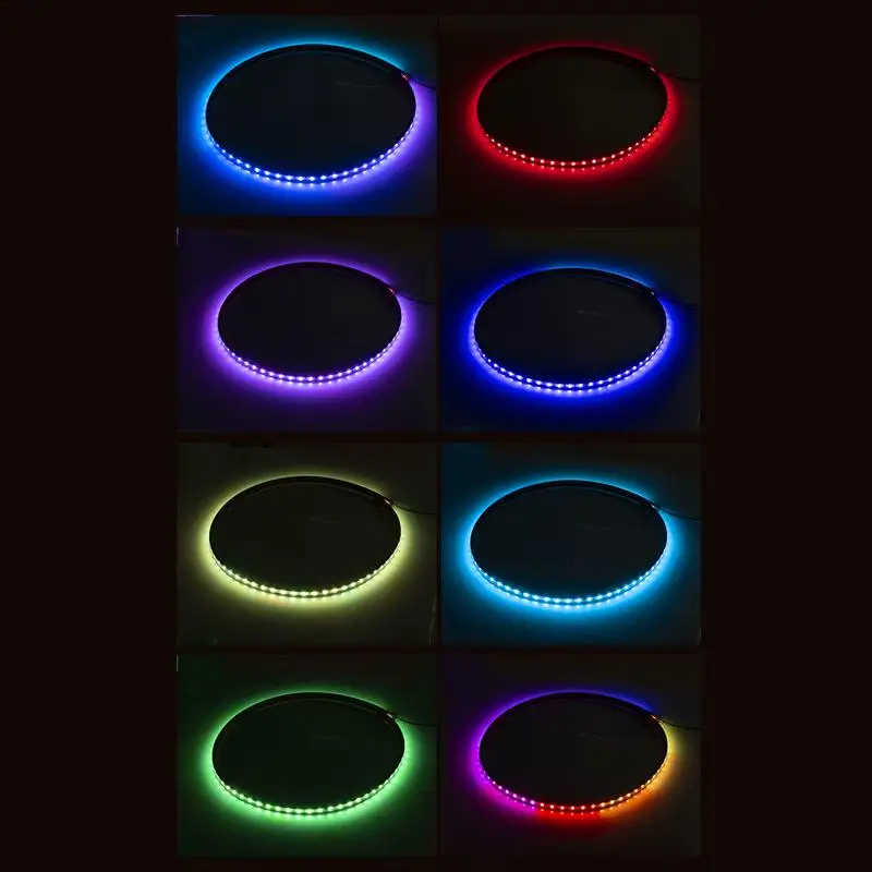 LED Strip Light 12V/24V Truck Modified Ambient Light Colorful Flowing Water Net Flow Light Car Warning Light  auto accessories