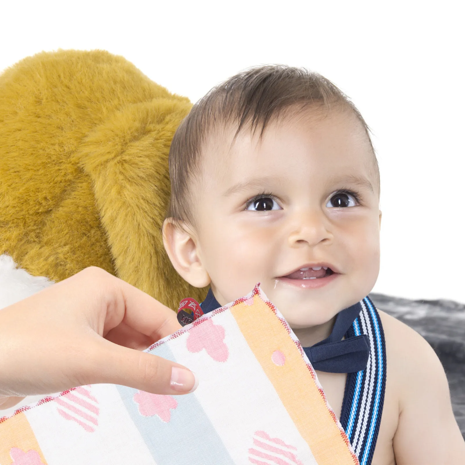 4Pcs Toddler Saliva Towel High Quality Cotton Fabric No Odor Harmless Baby Wipes Easy Clean Durable Use Lovely Design