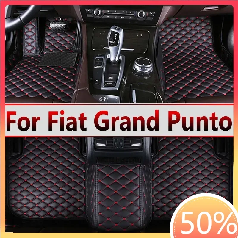 Car Floor Mats For Fiat Grand Punto Project 199 2005~2009 3door Tapetes Para Carro Alfombrillas Coche Car Mats Car Accessories