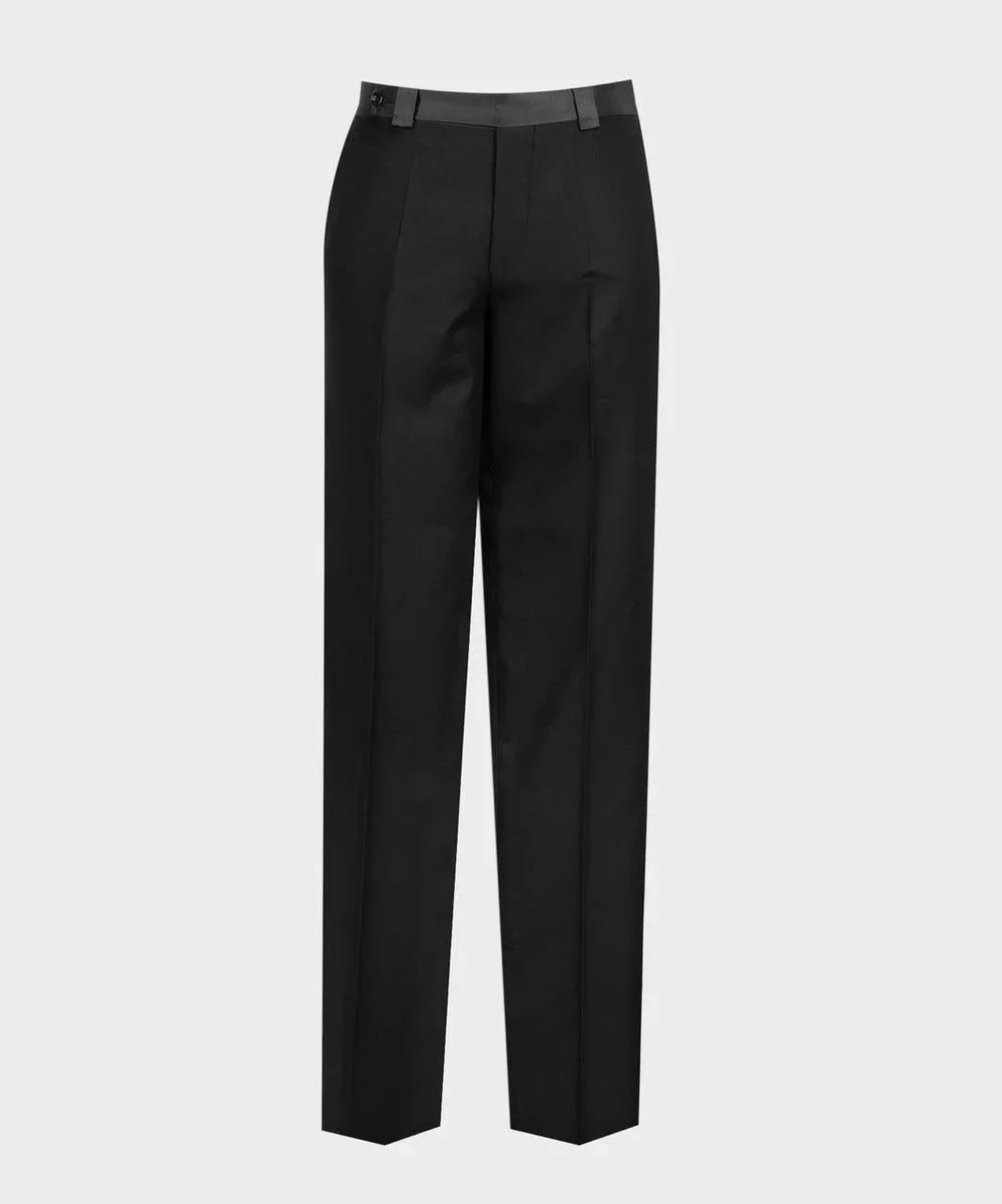 Men's High-End Business Casual Formal Black Suit Pants Spring Summer Long Trousers for Man