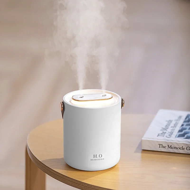 NEW Large Capacity Dual Nozzles  Humidifier USB Aromatherapy Diffuser with LED Light  Desk  Air Humidifier Diffuser 2024