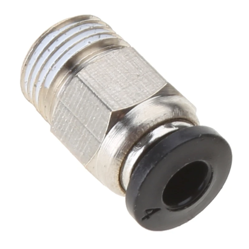 Piezas de impresora 3D V6, conector rápido neumático PC4 01 M10 para tubo de PTFE de 1,75mm, extrusora Bowden Hotend j-head