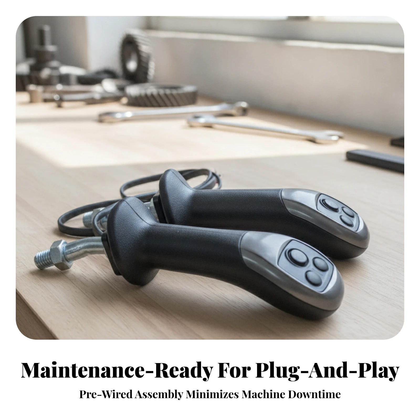 3 Button Excavator Joystick Handle Ergonomic Excavator Joystick Handle Machinery Parts Easy to Operate Wear-Resistant - view 5