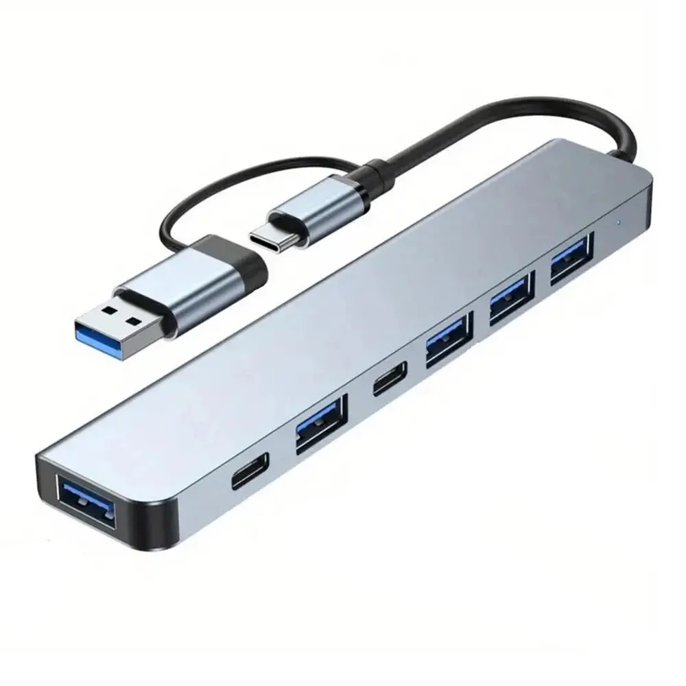 

Multifunctional USB HUB With Splitter Card Reader, USB C Port, USB 3.0 / 2.0, SD/TF Splitter Card Reader, Docking Station