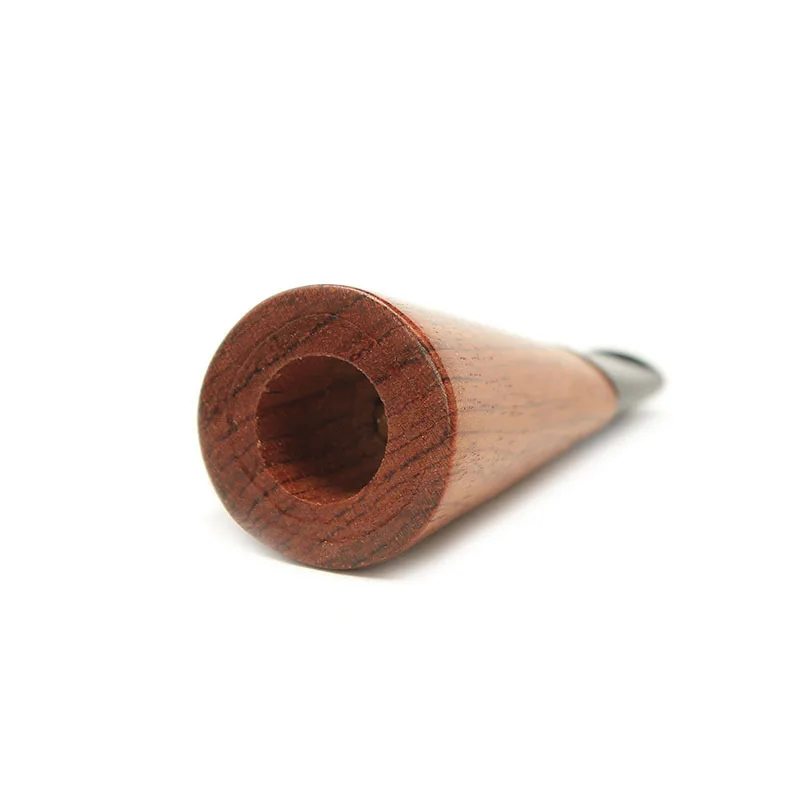 Cigar Holder Rosewood 3mm Filter Flue Cigarette Pipe Retro Gentleman Straight Type Handle Smoking Pipe Accessory Old Dad\'s Gift