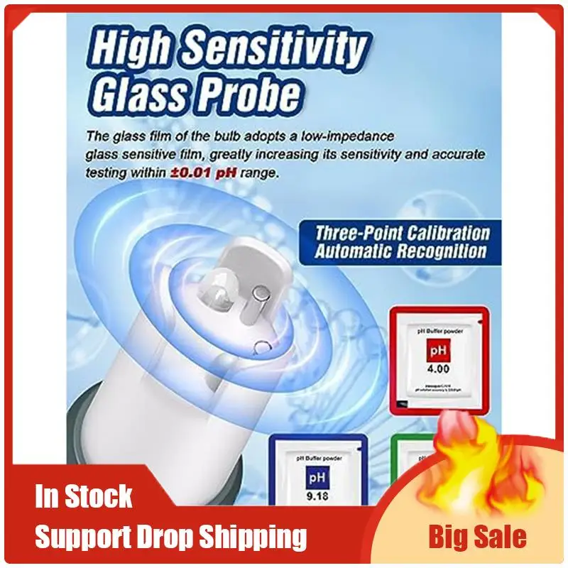 

1 PCS TDS/PH/Temperature PH Water Meter As Shown ABS Water Quality Digital PH Tester With ATC, PH Tdswater Tester