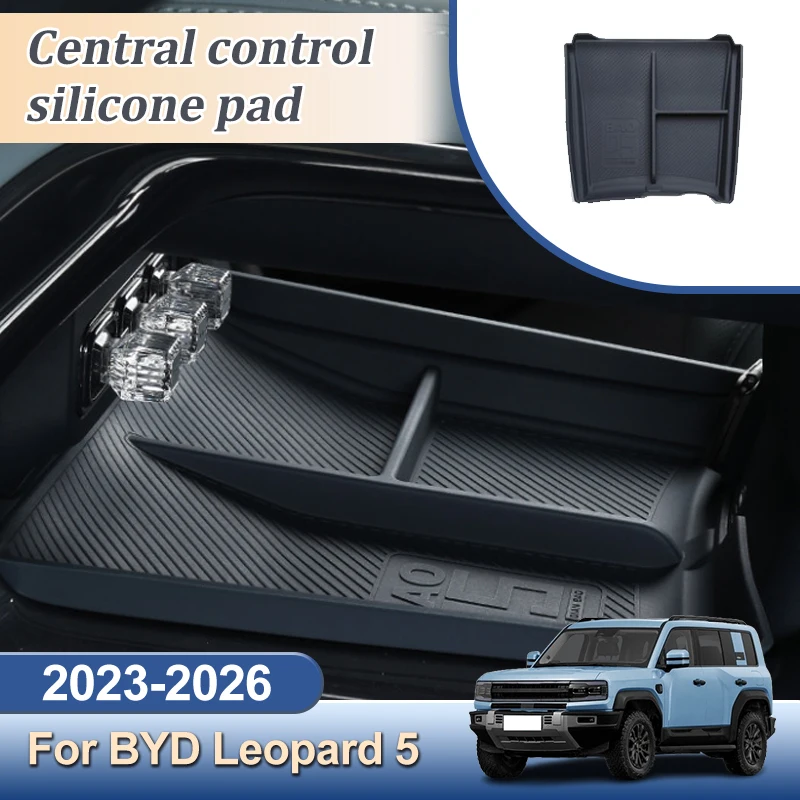 

Car Center Console Down Storage Box For BYD Fangchengbao Leopard 5 Denza B5 2023-2026 Center Console Silicone Storage Accessorie