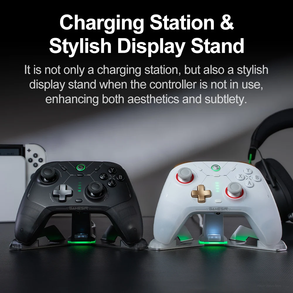 GameSir Charging Dock For Cyclone 2 Wireless Controle Original Station  Accessories Stylish Display Stand RGB Indicator Light