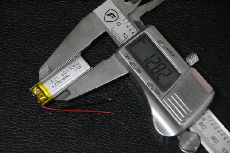 شحن بطارية ليثيوم بوليمر 3.7 فولت 601535   قلم تسجيل سماعة رأس لاسلكية Steelmate 280 مللي أمبير شحن خلية ليثيوم أيون قابلة لإعادة الشحن