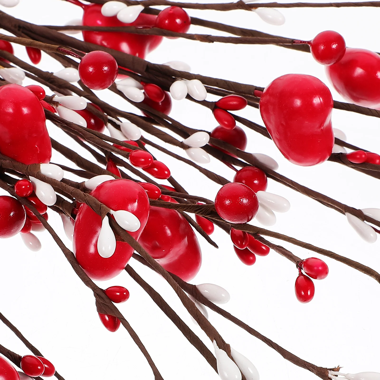 

6Pcs Valentine's Day Artificial Berry Stems Full Realistic Fake Flower Picks for Holiday Wedding Home Party Decoration