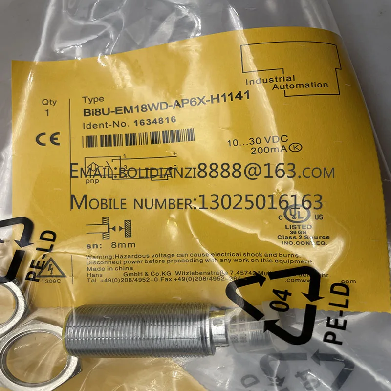 

Новый датчик приближения BI8U-EM18WD-VP6X-H1141 3GD BI8U-EM18WD-VN6X-H1141 3GD В наличии