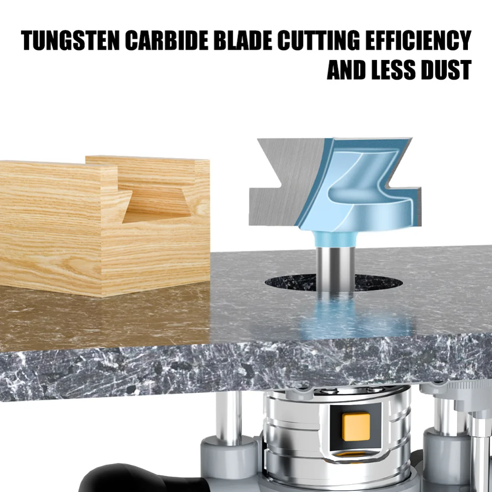 Z‑Shape Box Joint Router Bit Drawer slide knife Carbide Wood Interlock Milling Cutter for Wood Box Cabinet Splicing Making