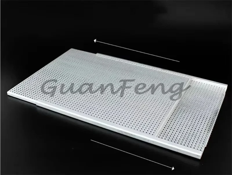 V Shape Perforated Puff Pastry Baking Tray Rectangular Napoleon Pastry Mold Oven Pan For Bakery Dessert Making