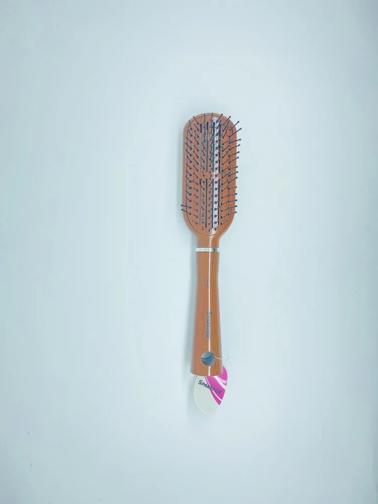 Wooden Rectangular Hole Hair Brush Comb