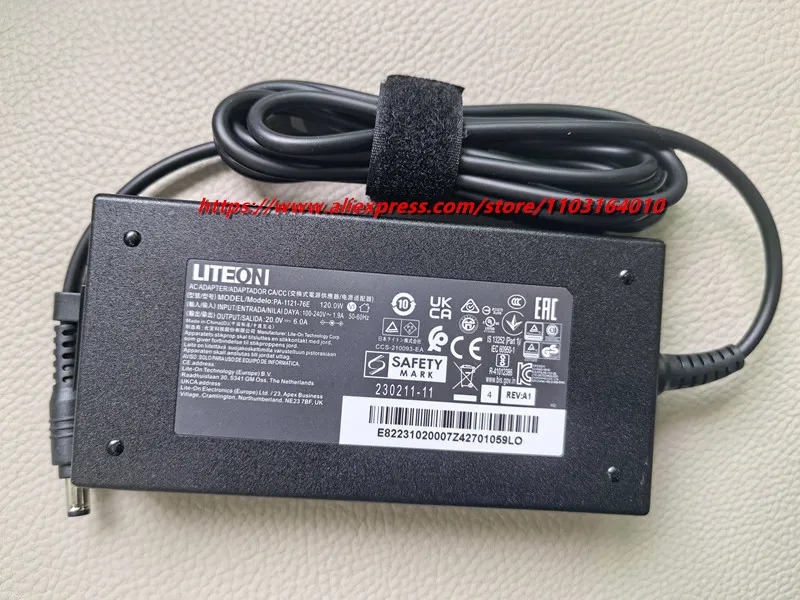 Original 20V 6A PA-1121-76E AC Adapter Charger For Intel NUC 12 Pro NUC12WSHi7 PC 120W 5.5mm Laptop Power Supply PA-1121-76 view 2