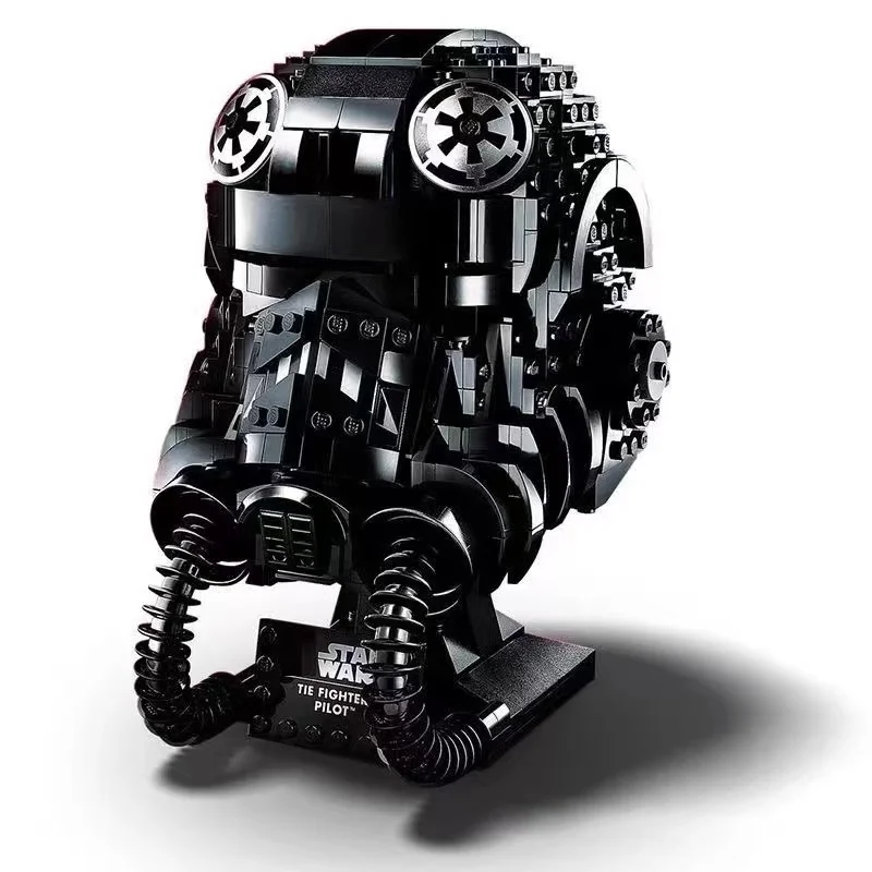 Miniso Wars Helmet Building Blocks 75276 75304 75274 Stormtrooper Vader Tie Fighter Pilot Helmet Model Toys For Kid Gift