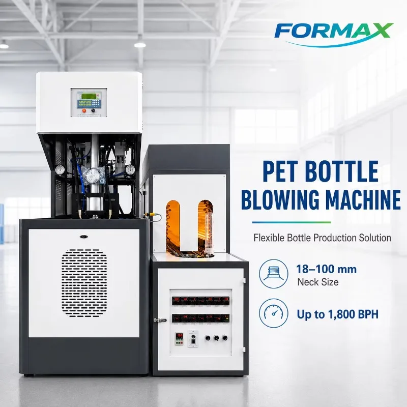 Industrial Semi Automatic PET Blow Molding Machine Stable Operation for Different Sizes Mineral Water Plastic Containers