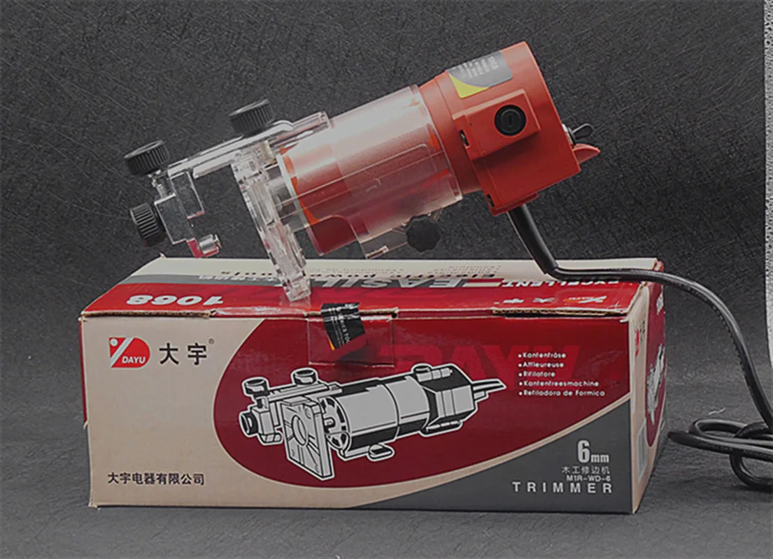 220V Trimming Machine Woodworking Carving Machine  Chamfering Machine High-power Slotting Machine Slotting DIY