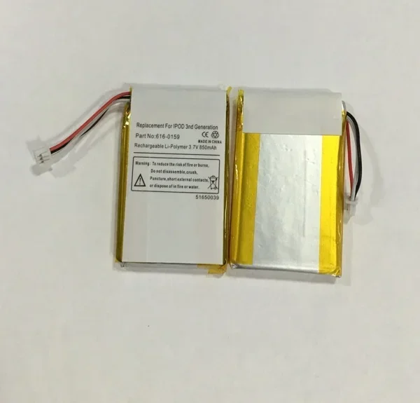 For  IPod 3 Battery IPod Third Generation Battery IPod3 Generation Built-in Battery 616-0159