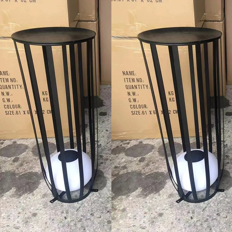 Light Control LED  Solar Lamp Portable LED Table Hotel Sky Garden Restaurant Beach Decor Light Plastic Patio Furniture Riq-FT75