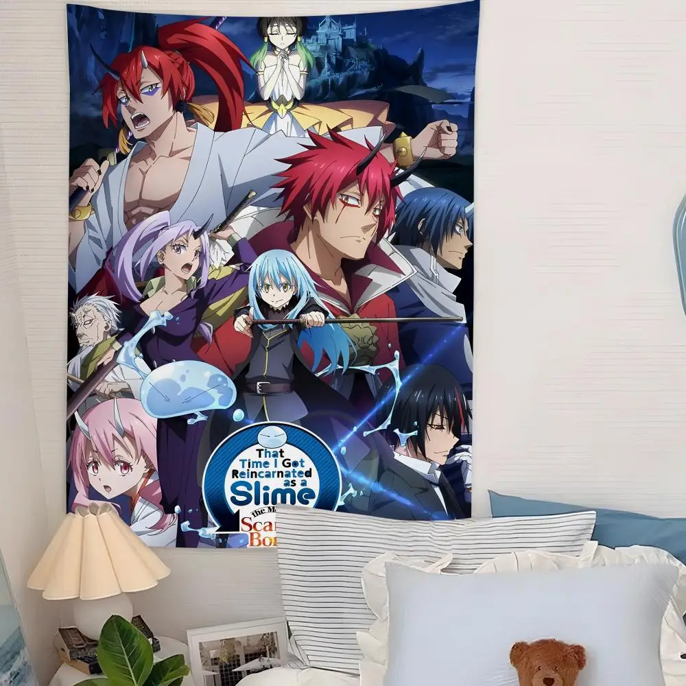 That Time I Got R-Reincarnated As A Slime Tapestry Microfiber Background Art Decor For Bedroom  Bar Outdoor Festival Wall Decor
