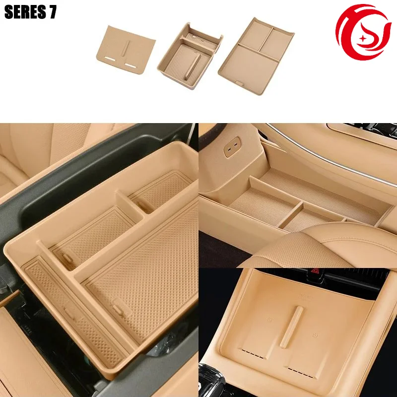 

For SERES 7 AITO M7 Central Control Storage Box Accessories Armrest Box Lower Wireless Charging Pad Interior Supplies