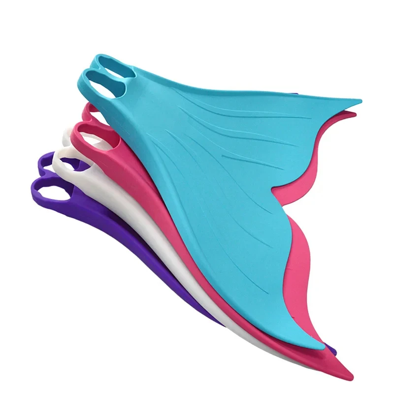 

Professional Single Mermaid Fin for Adults Soft Silicone Fish Tail Photo Swimsuit Durable Rubber Diving Trainer
