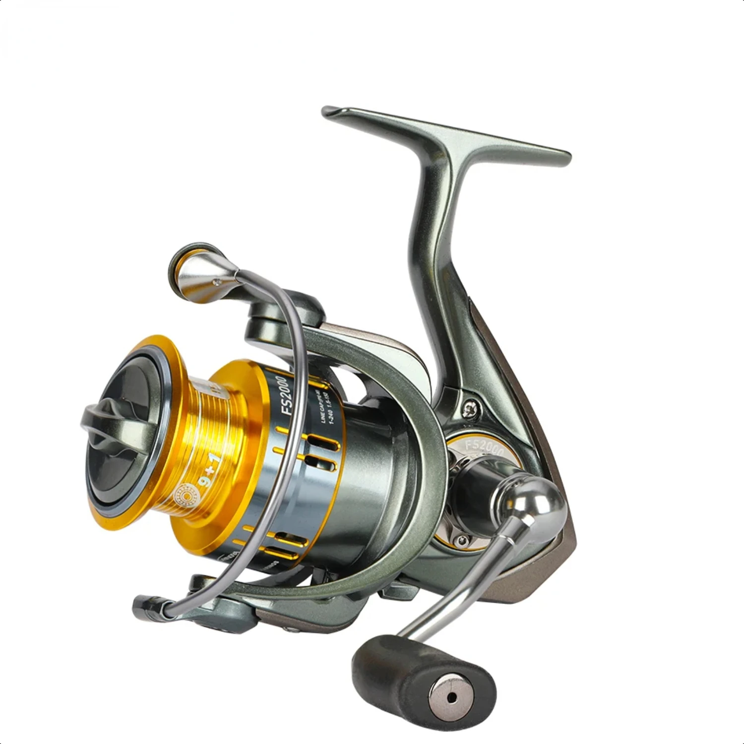 Highly Durable and Versatile FS 2000 3000 Spinning Fishing Reel - Reliable Lightweight Tackle for Freshwater Pike and Bass with