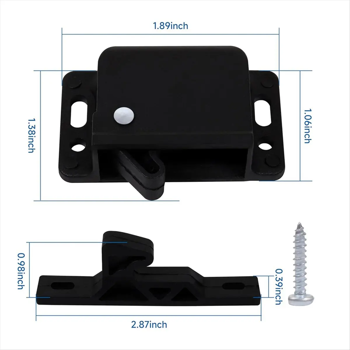 ABNQ RV Drawer Cabinet Door Latches and Catches Rv Drawer Locks with Mounting Screws for RVs, Campers, Set of 8