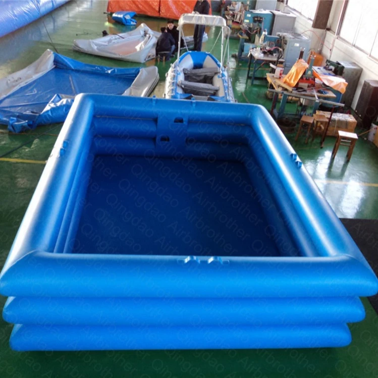 Plastic Collapsible Inflatable Rectangular Water Swimming Pool For Kids