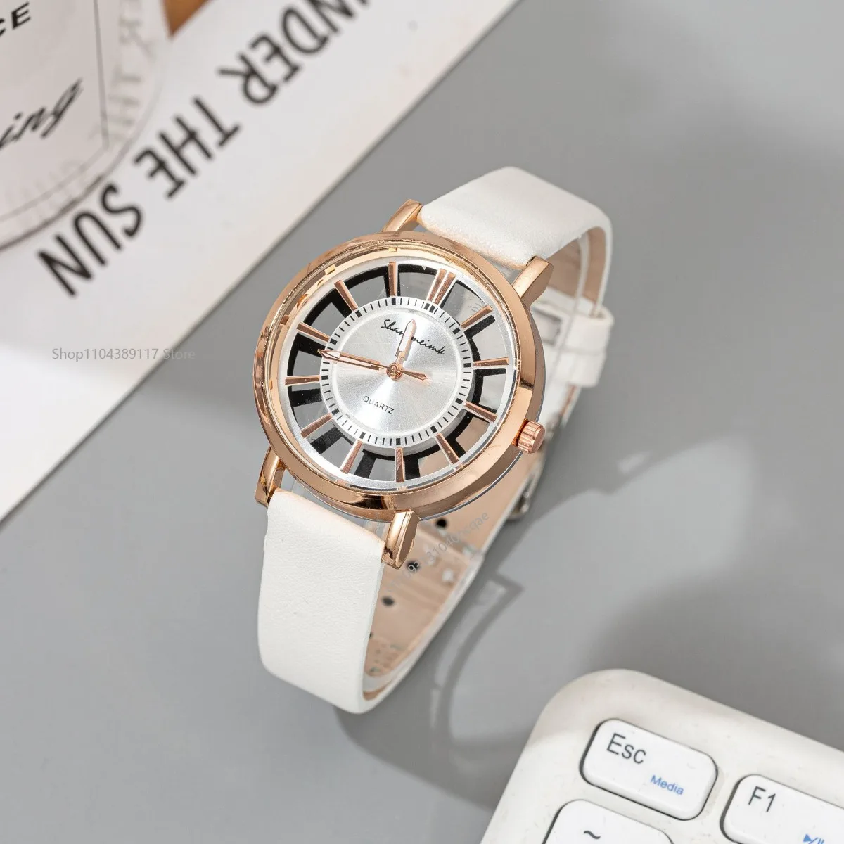 Orologio da donna alla moda di lusso unico ed elegante doppio cavo orologi da donna elegante orologio da polso al quarzo casual regalo Reloj Mujer Elegante