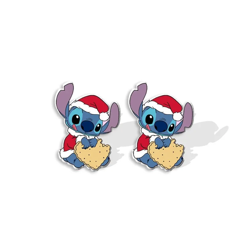 Disney-Boucles d'oreilles à tige de point de dessin animé mignon pour femmes et filles, boucle d'oreille de figure d'anime, mode, bijoux pour enfants, cadeaux de Noël