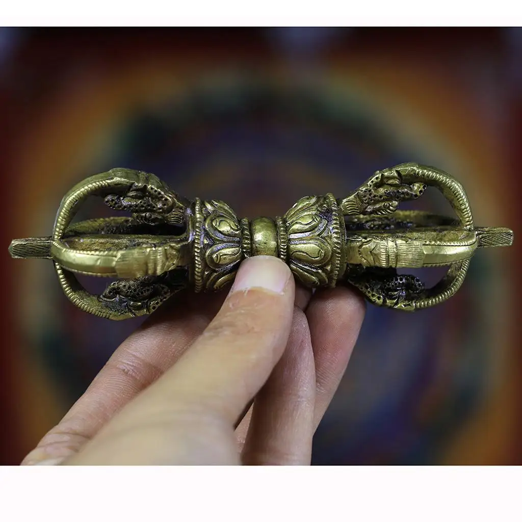 

Tibetan Buddhist Crafts Puja Vajra Dorje Collections at Maison Du 12cm