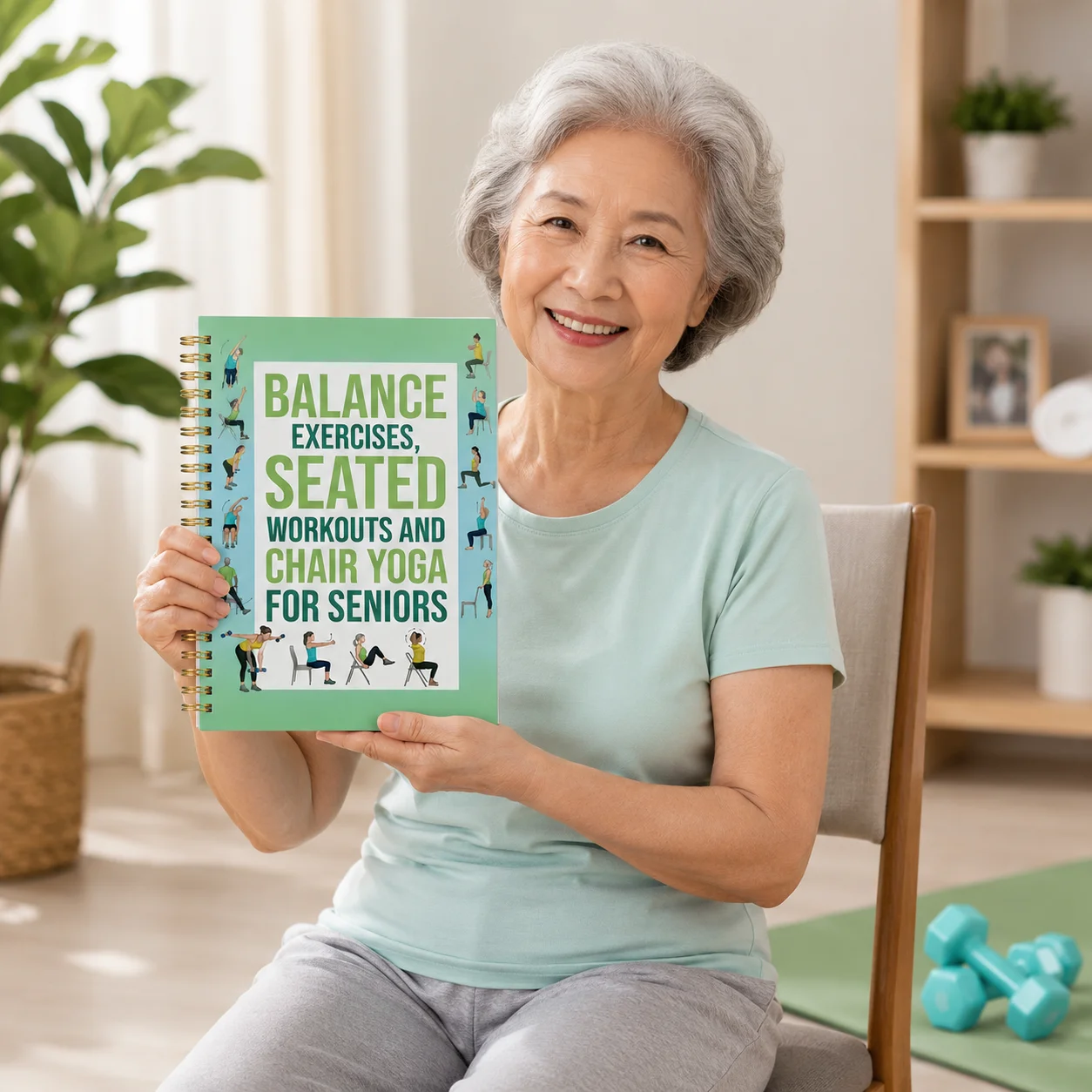 Chair Yoga for Seniors Journal - огляд і ціна Yoga Fitness Journal