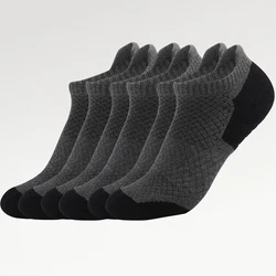 Calcetines de algodón gruesos para hombre, medias cortas transpirables, de alta calidad, talla grande 35-50, para otoño e invierno, 3 pares