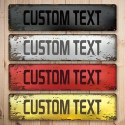 1pc Personalized Custom Metal Street Sign Custom Your Text Sign Signs Arrows Outdoor Text Signs Custom Gifts