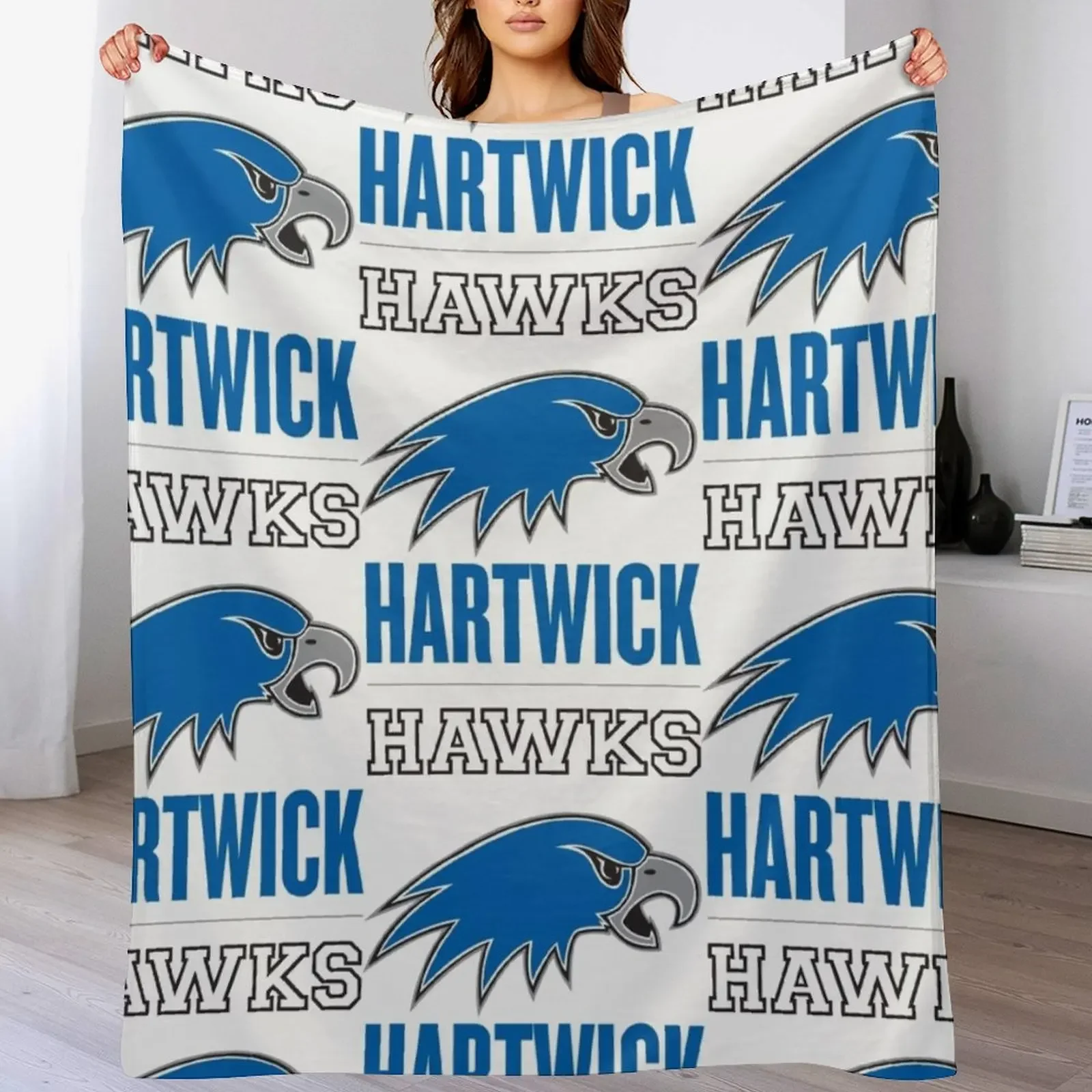 

Hartwick Hawks Throw Blanket Thin Soft Blanket for Summer Night Sleeping