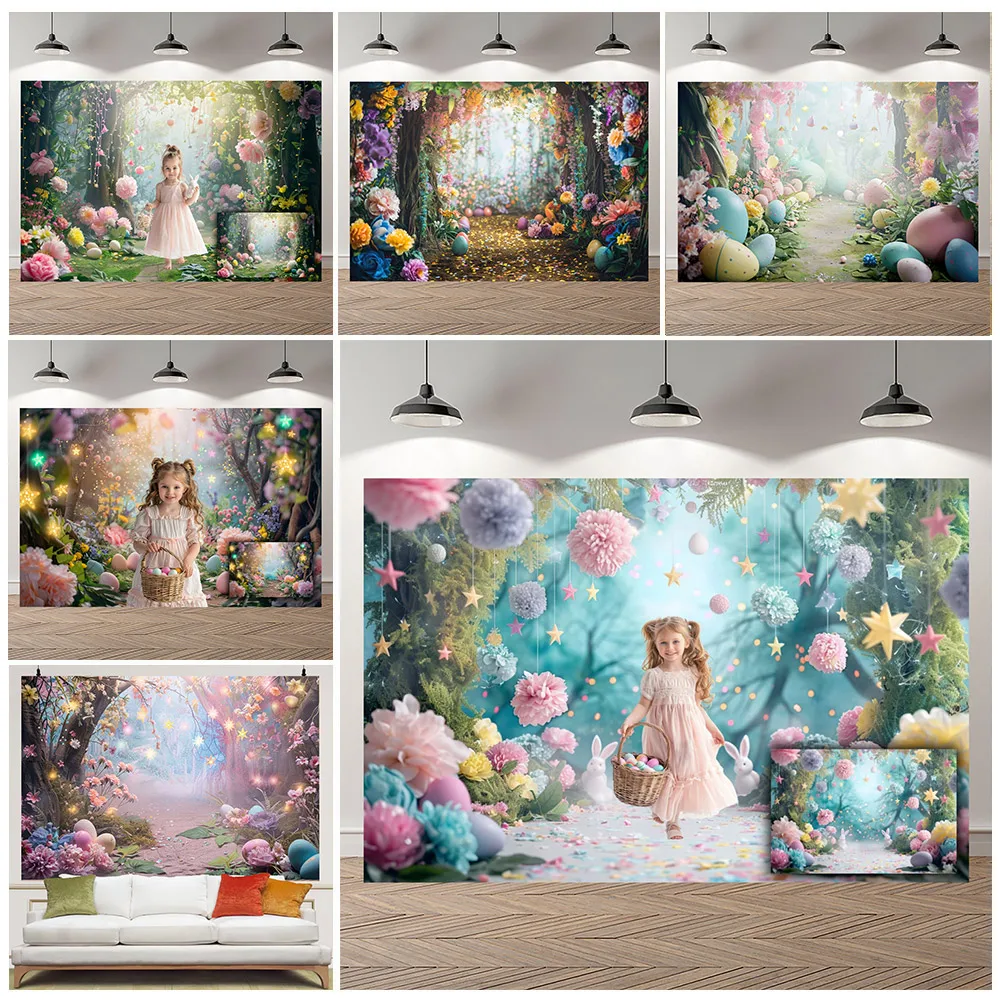 Dream Garden Forest Princess Theme Colour Eggs Kids Adult Wedding Maternity Art Portrait Photography Backdrop Decoration Props