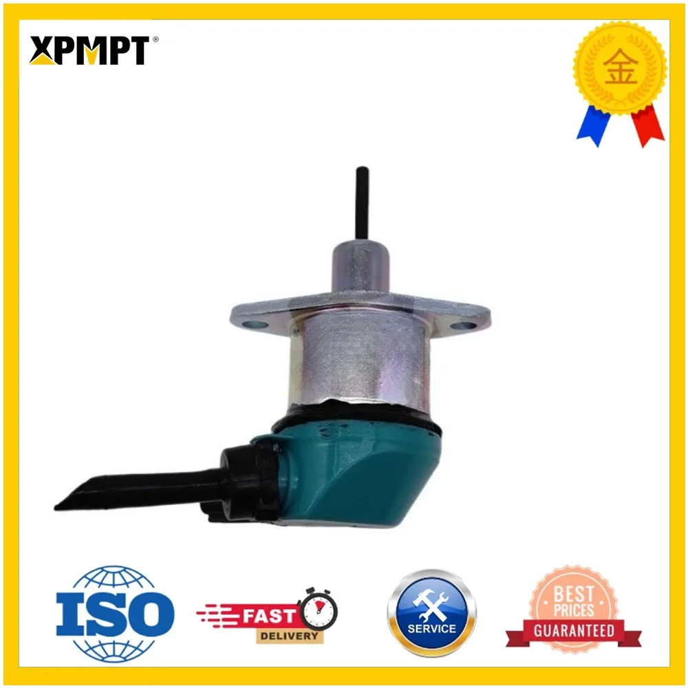 12V Fuel Shutoff Solenoid 1G772-60012 1G772-60014 Engine Parts Stop Solenoid For Diesel Engine V3300 V3600 Machinery Parts
