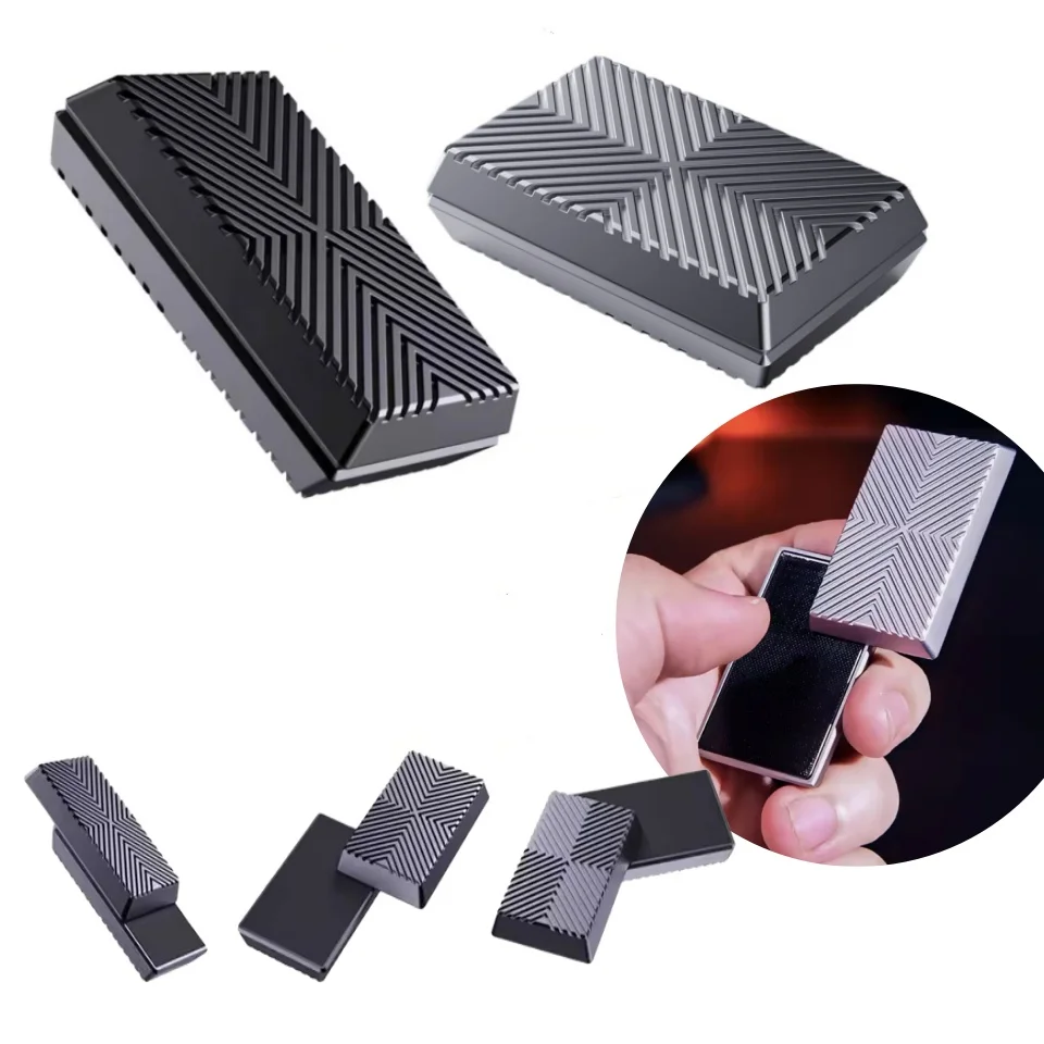 Unlimited EDC Mechanical Alloy Fingertip Gyroscope Push Plate Trendy Decompression Metal Coin Handle Stress Relief Gift