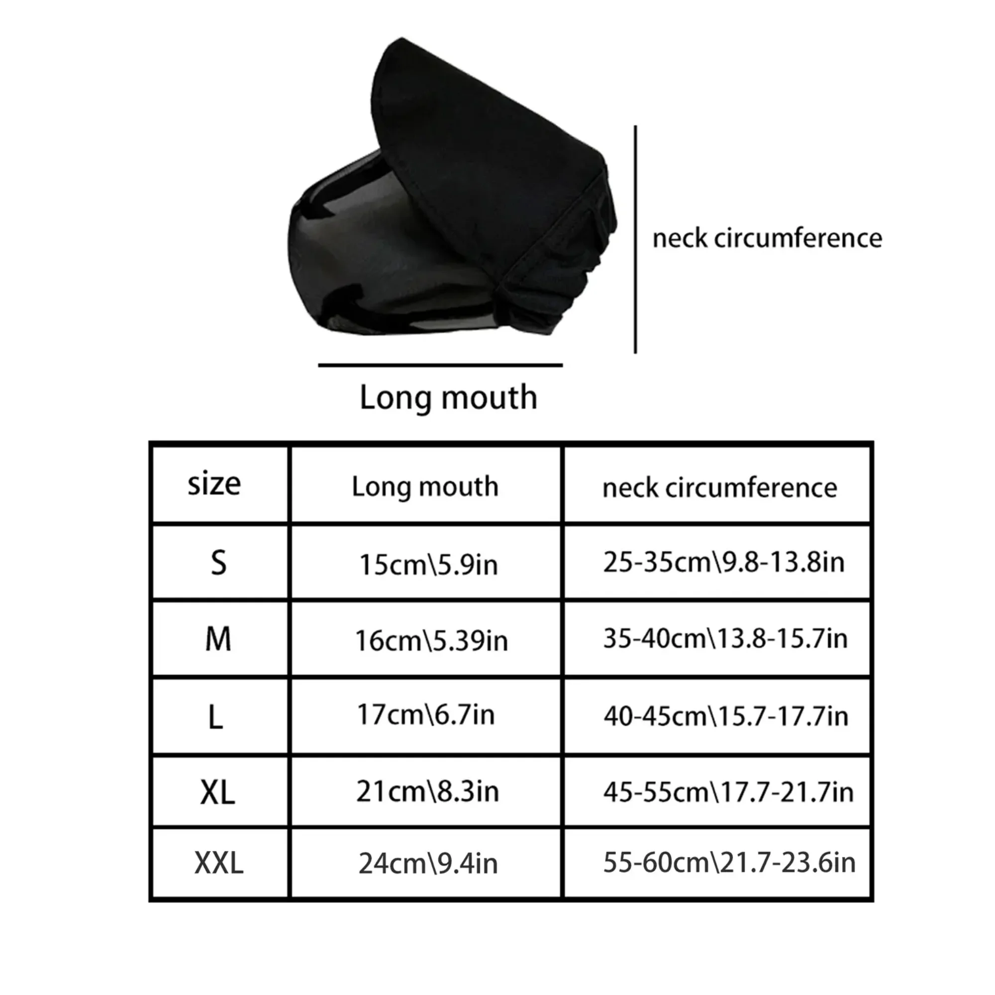 Dog Head Cover Mesh Breathable Unobstructed Vision Outdoor Anti Mosquito Bites Pet Mask Anti-Accidental Ingestion Anti Biting