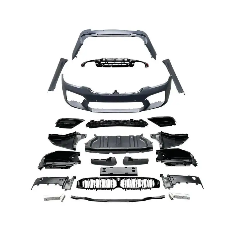 

For G30 M5 Body Kit for G30 Upgrade to New G30 LCI M5 Style Include Car Bumper Side Skirt With Grill 2018-2021